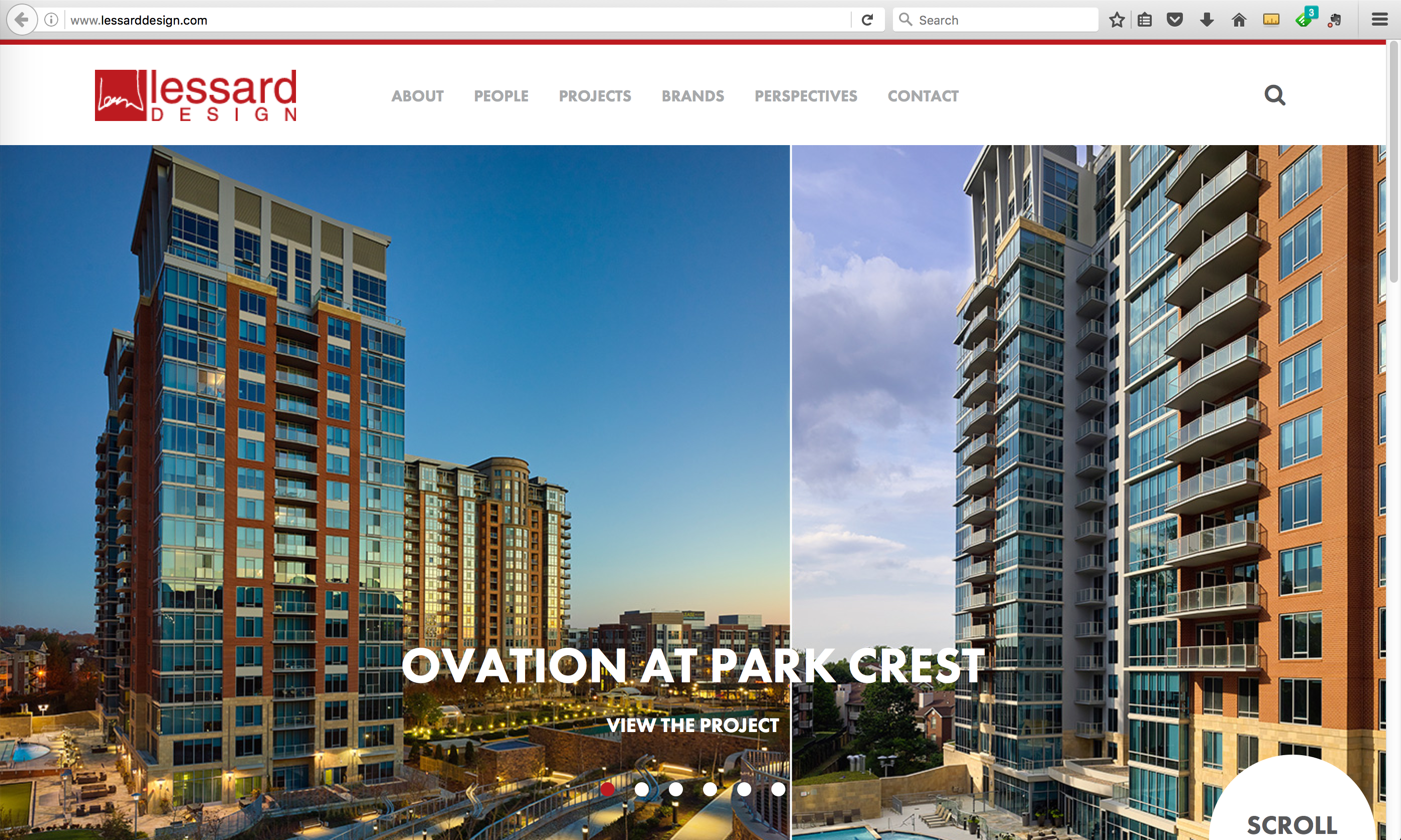 Lessard Design website cover